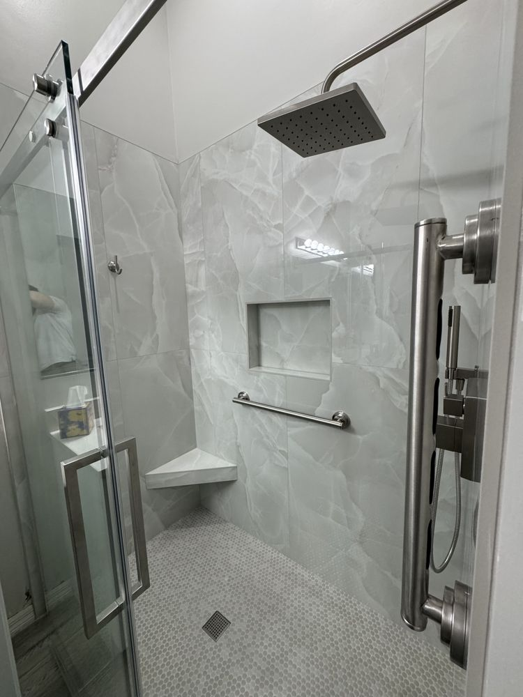 Custom tile work in a North Port home