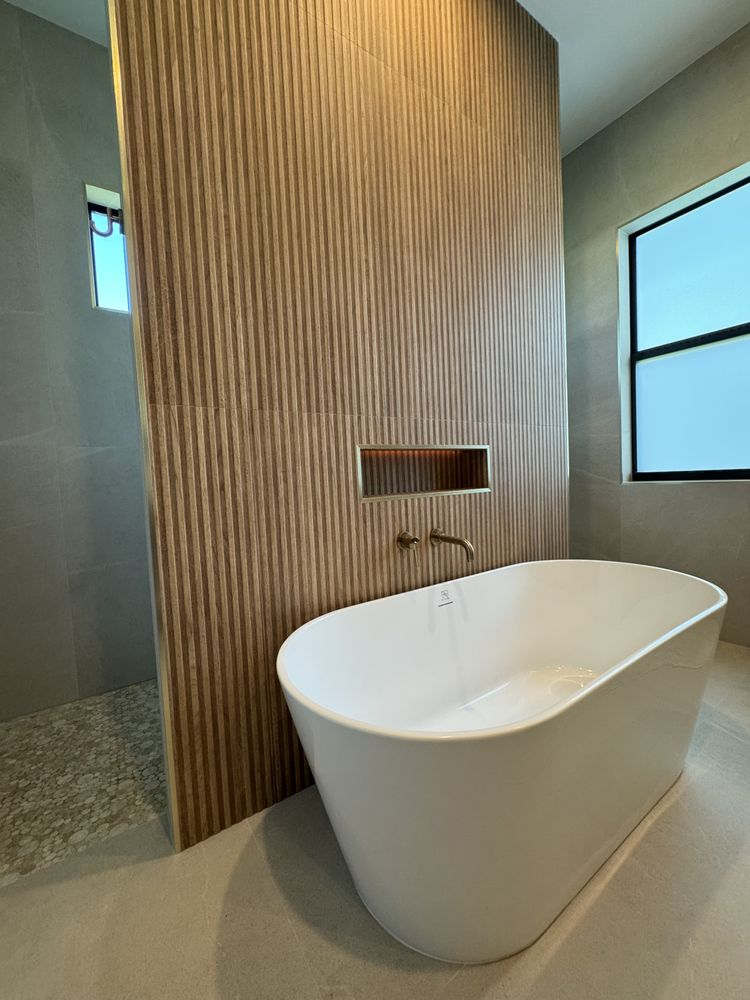 Bathroom after tile remodel by Tile Unlimited